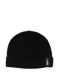 Black Textured Beanie Cap 1