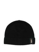 Black Textured Beanie Cap 1