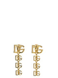 Golden DG logo pendant earrings 1