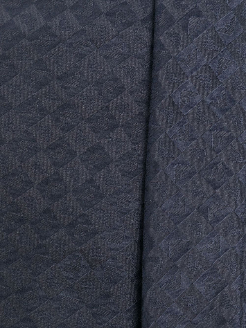 Blue Silk Logo Tie 2