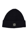 Blue Logo Patch Beanie Hat 1