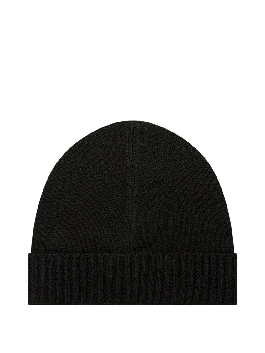 Black Logo Beanie Cap 2