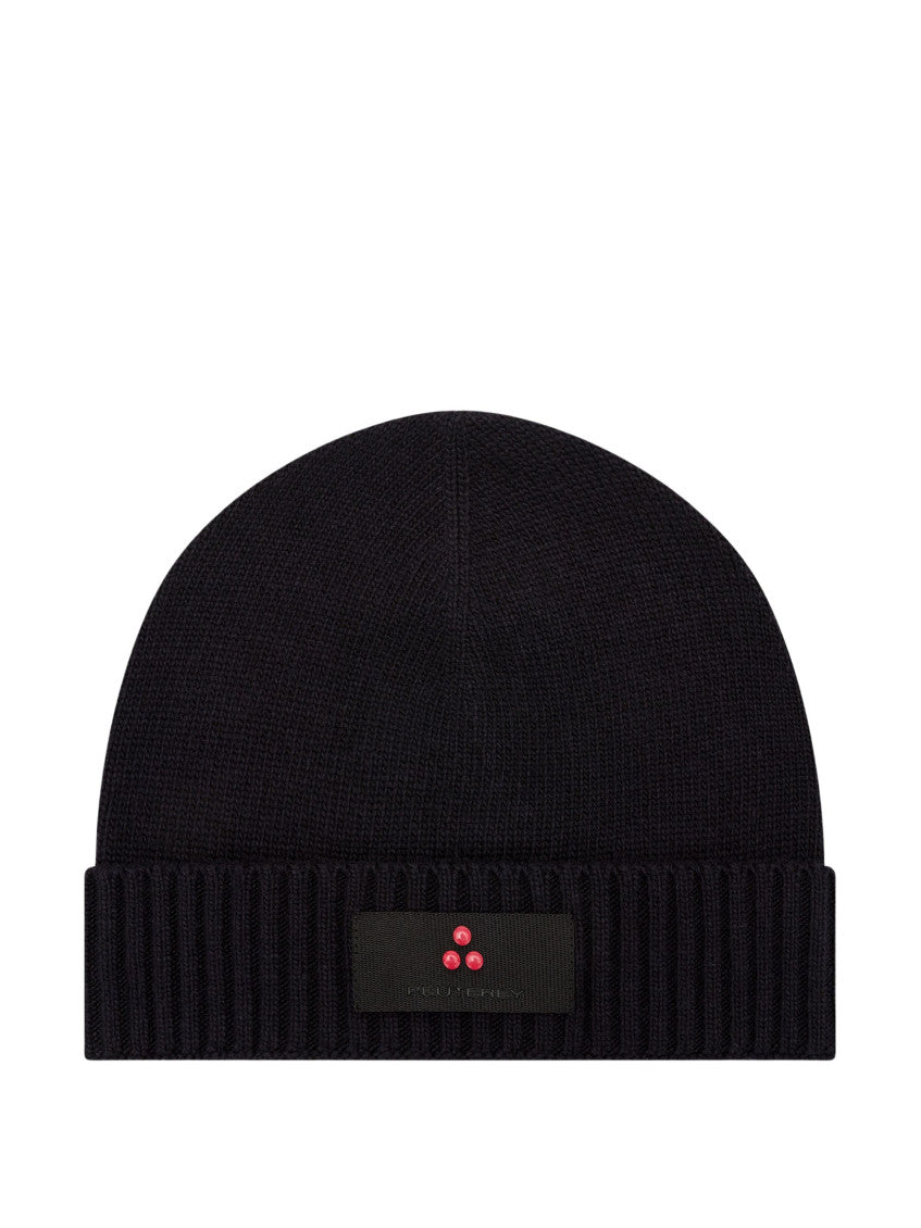 Navy Blue Logo Beanie Cap 1