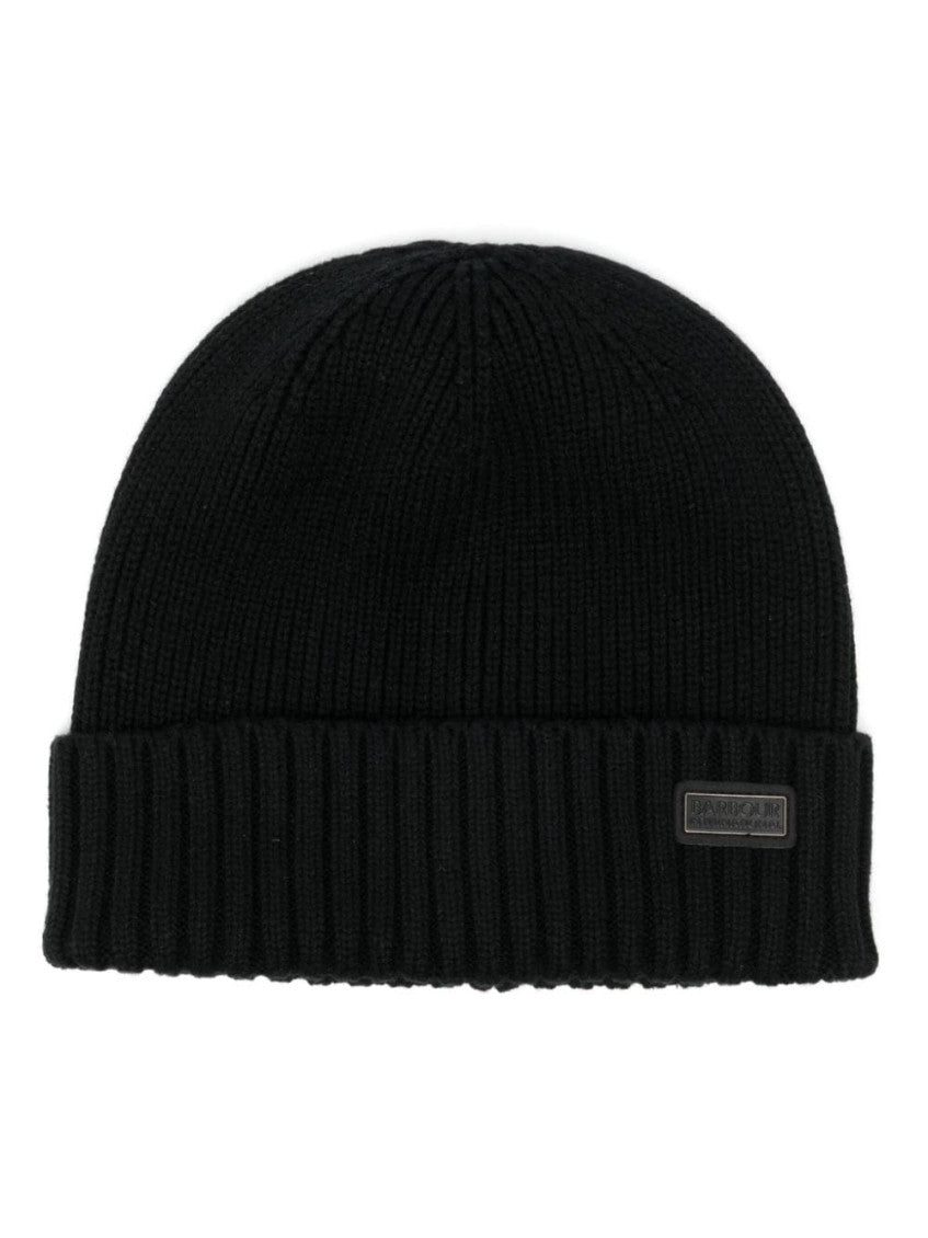 Black Logo Beanie Hat 1