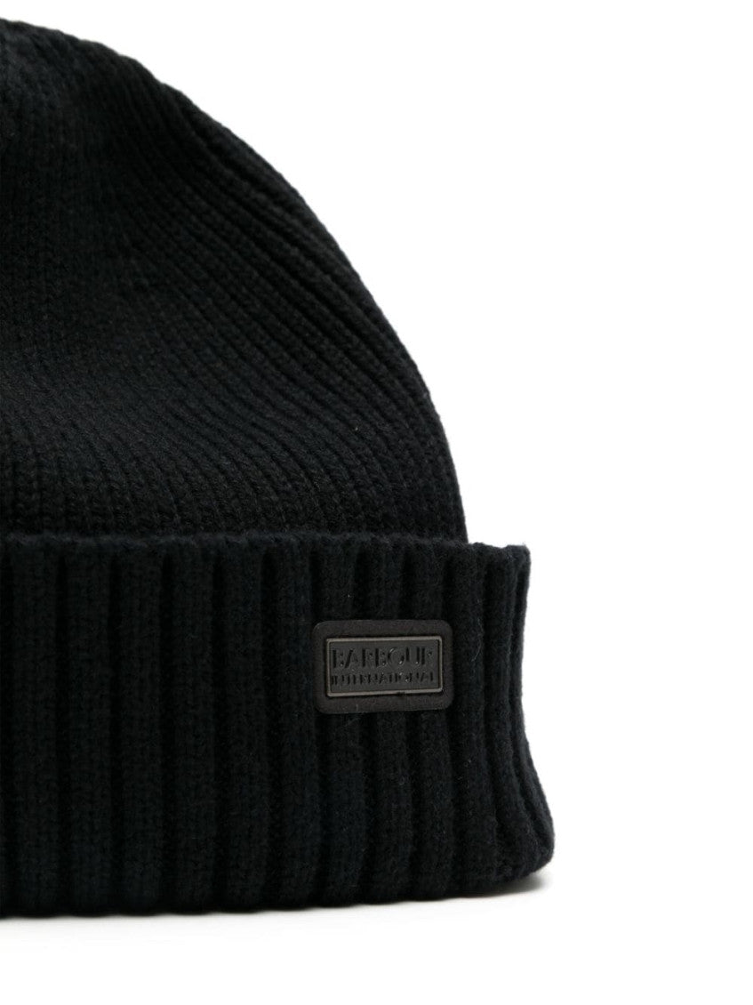 Black Logo Beanie Hat 2