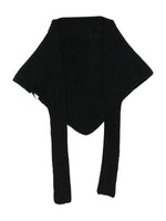 Black Le Chale Gros Grain Scarf 1