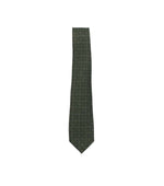 Olive Geometric Pattern Tie 1