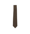 Brown Geometric Pattern Tie 1