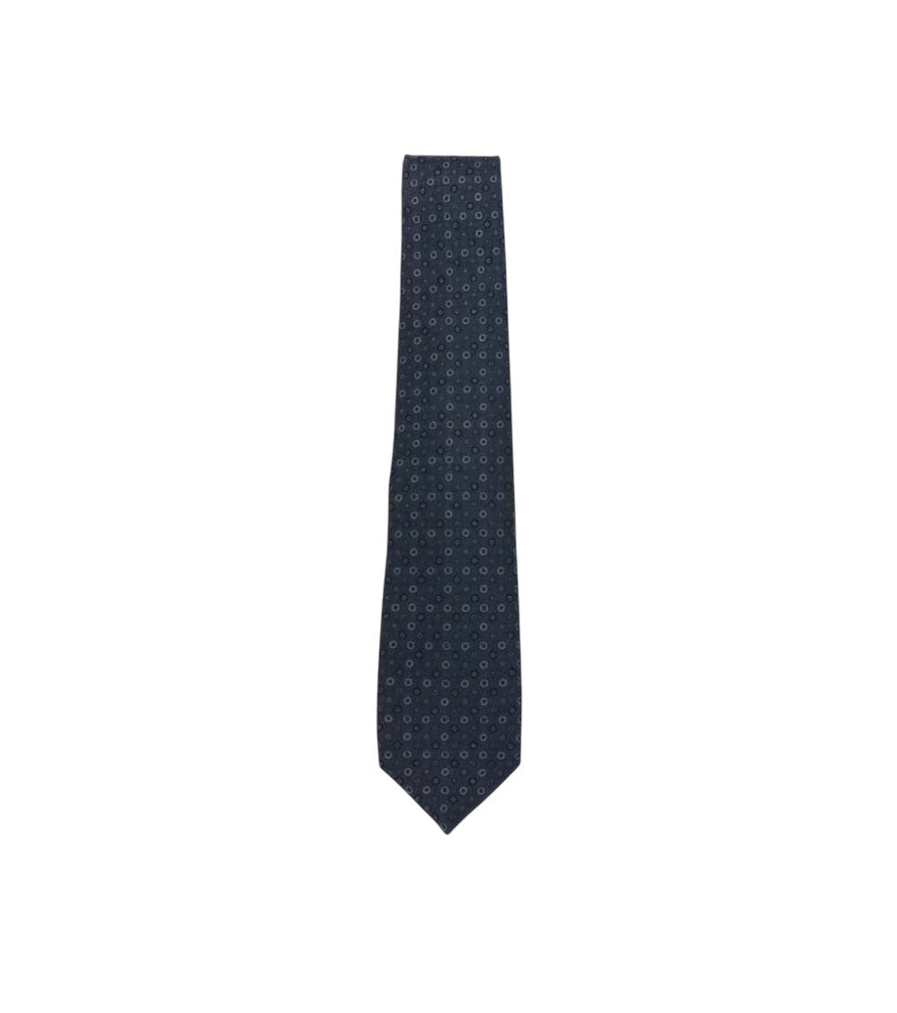 Blue Geometric Pattern Tie 1