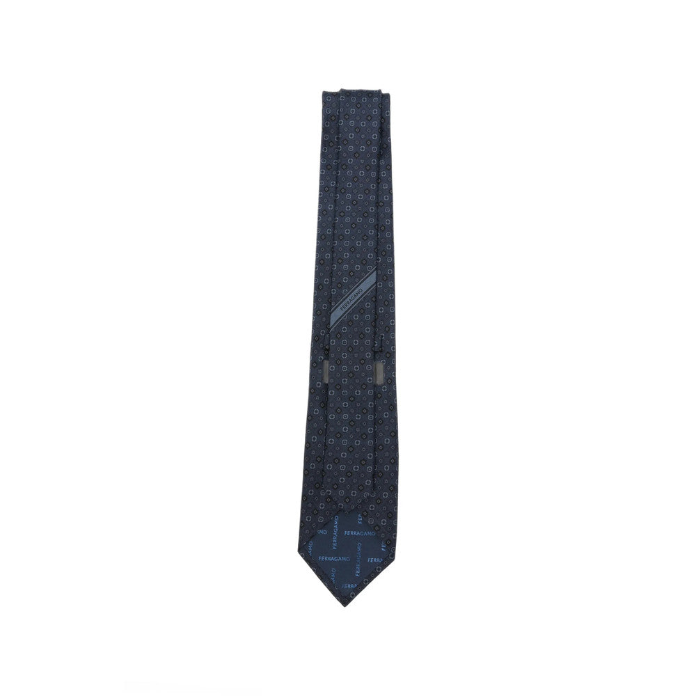 Blue Geometric Pattern Tie 3
