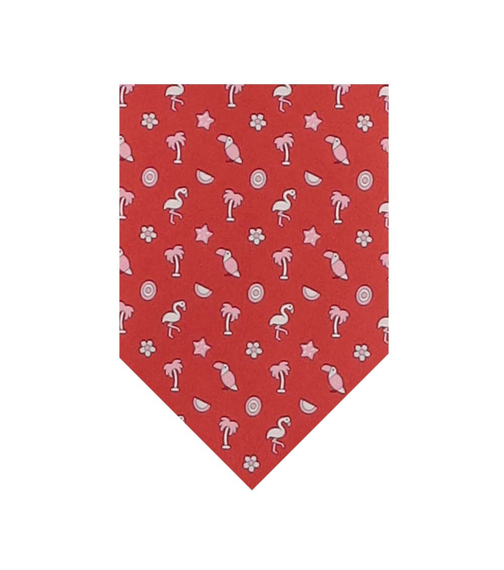 Red Graphic Pattern Tie 1