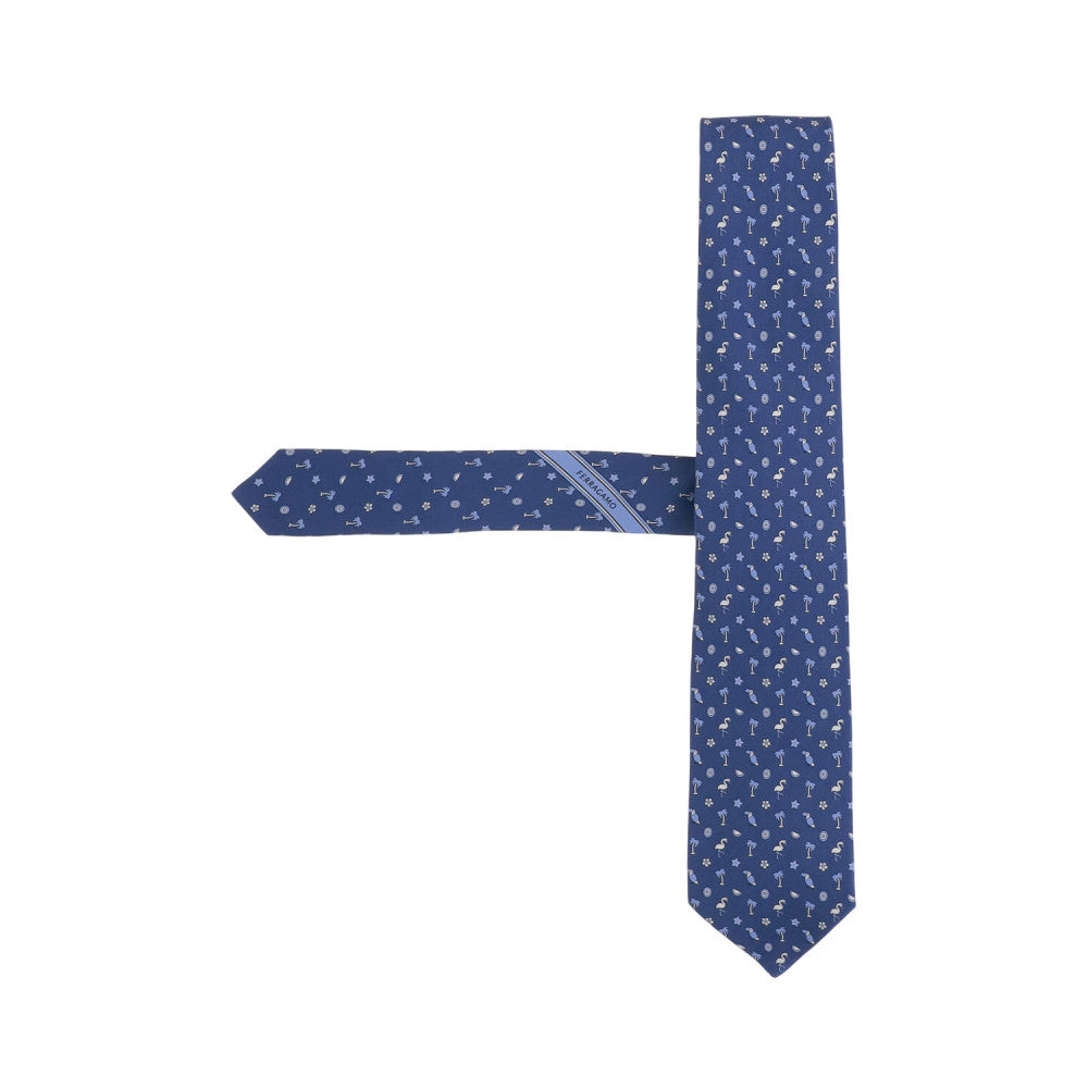 Blue Graphic Pattern Tie 2