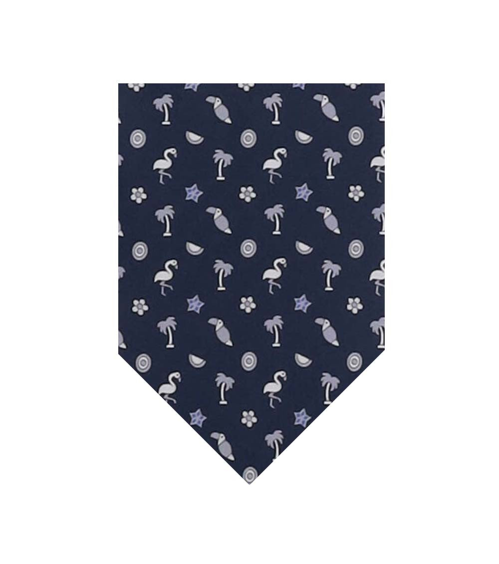 Blue Graphic Pattern Tie 1