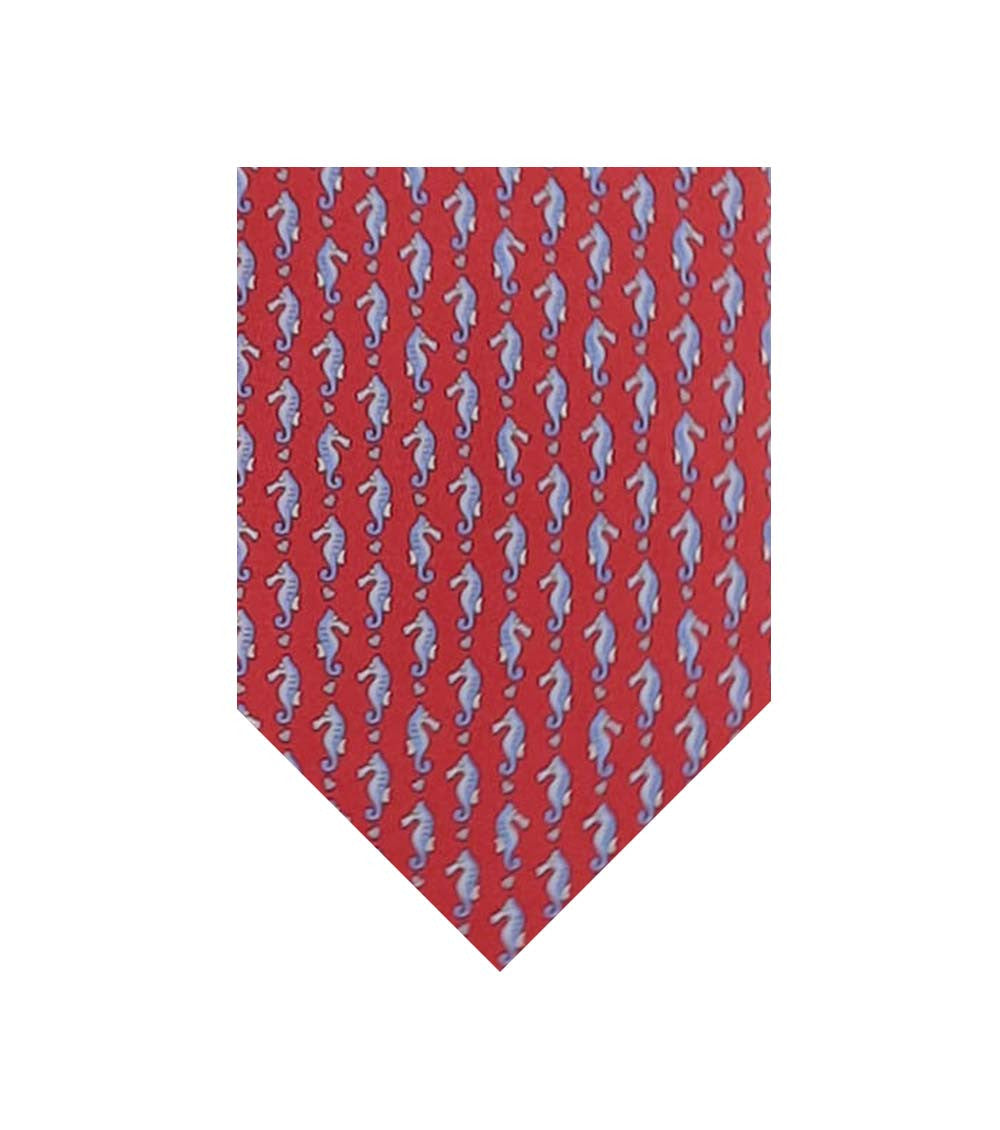Red Printed Tie 1