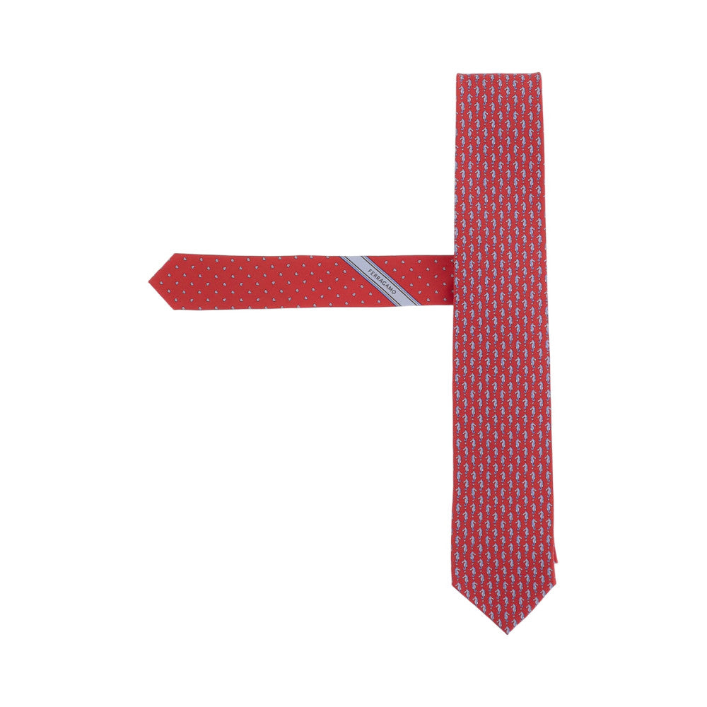 Red Printed Tie 2