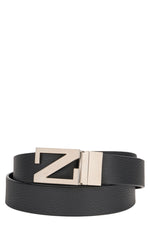 Black Classic Solid Belt 1