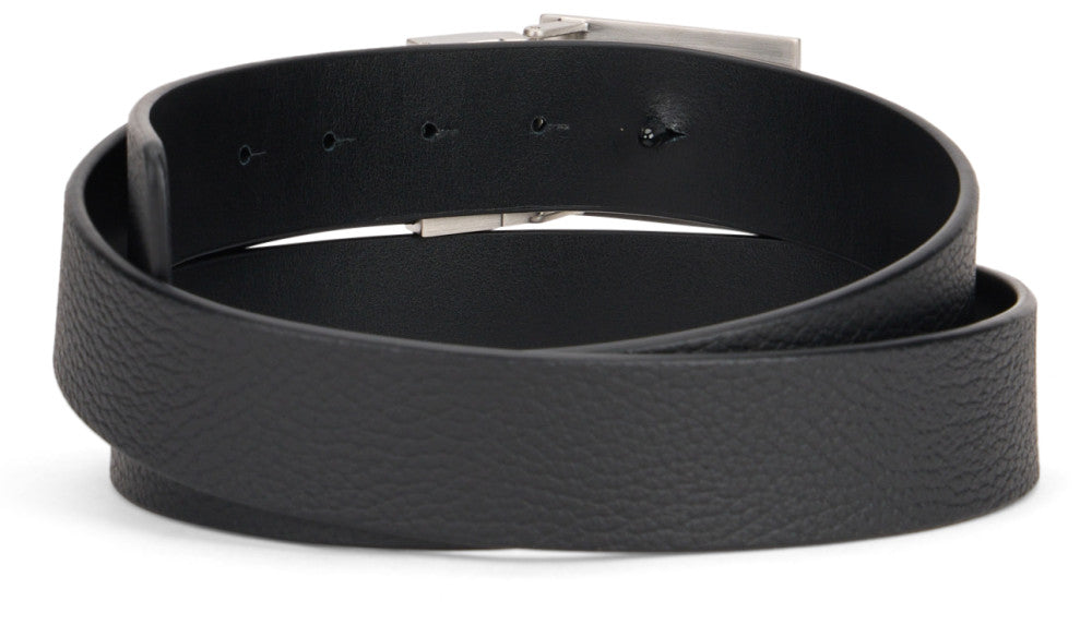 Black Classic Solid Belt 2
