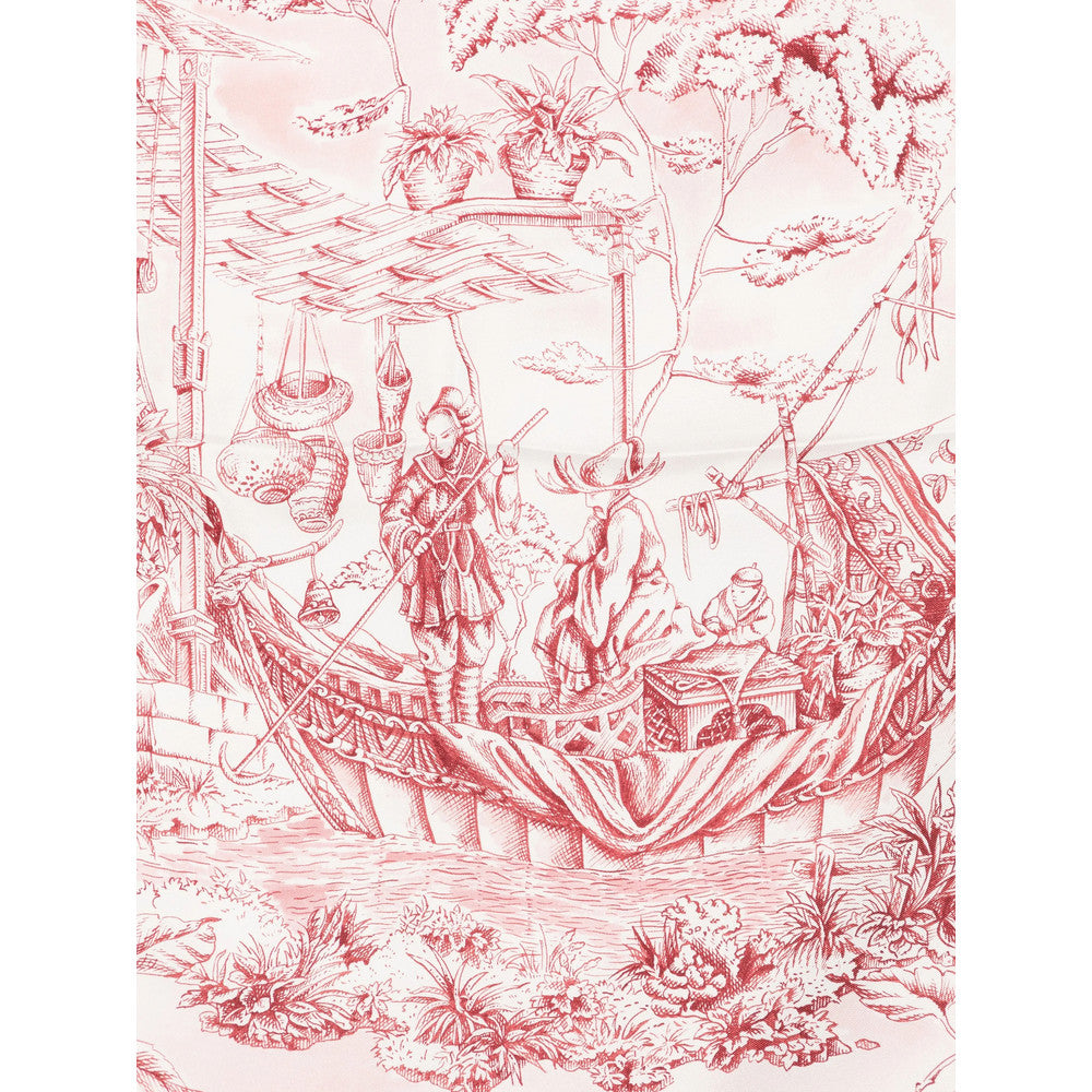 Pink Printed Scarf 2