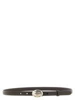 Dark Brown Logo Belt 1