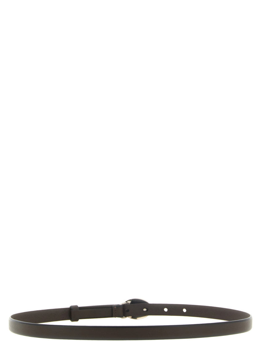 Dark Brown Logo Belt 2
