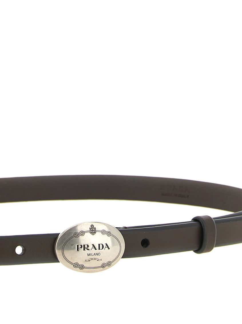 Dark Brown Logo Belt 3
