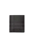 Dark Grey Check Wallet 1