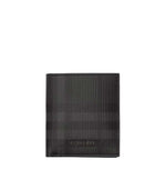 Dark Grey Check Wallet 1