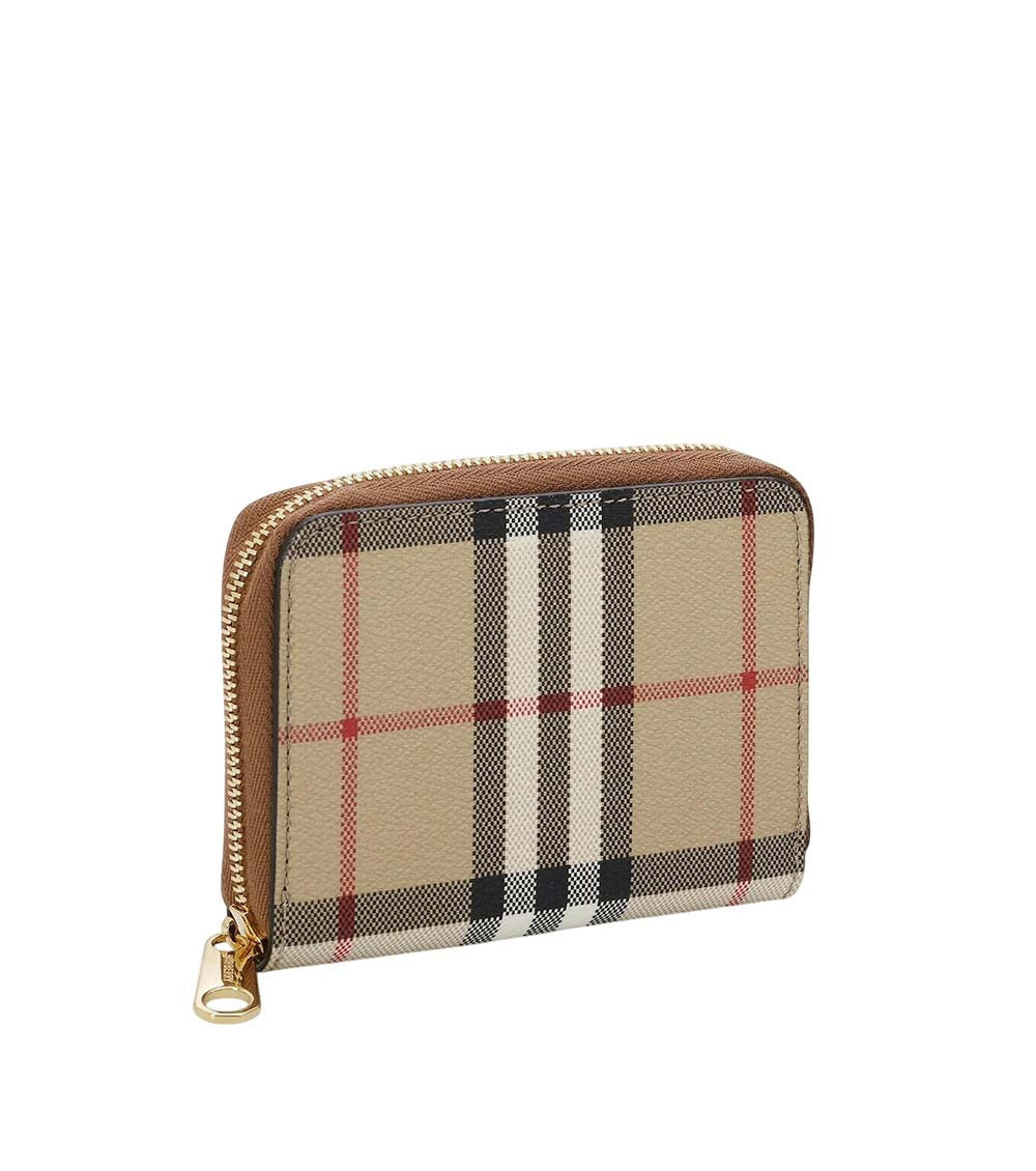 Multicolor Check Zip Wallet 2
