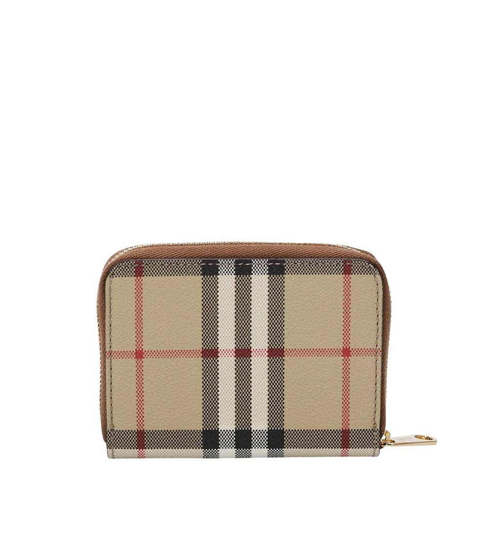 Multicolor Check Zip Wallet 3