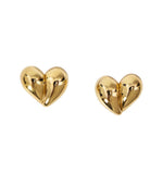 Golden Heart Stud Earrings 1