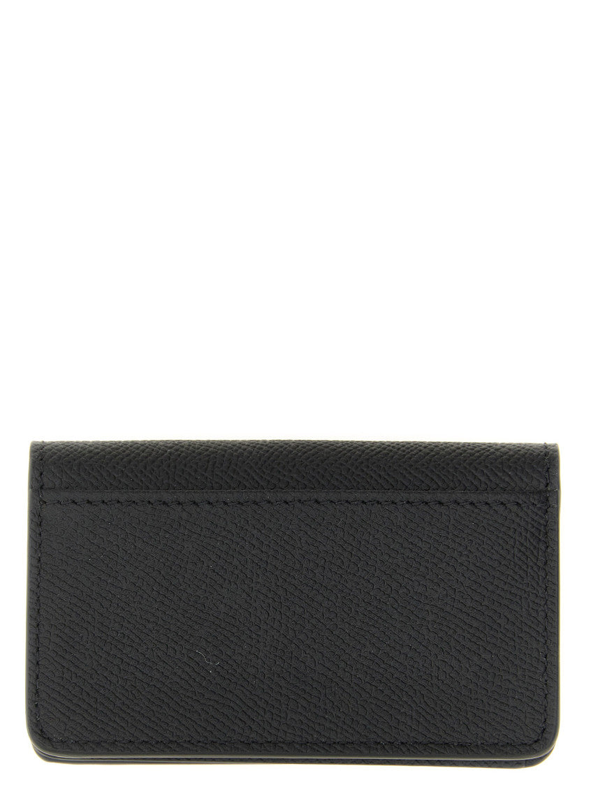 Black Four Stitches Textured Wallet 2
