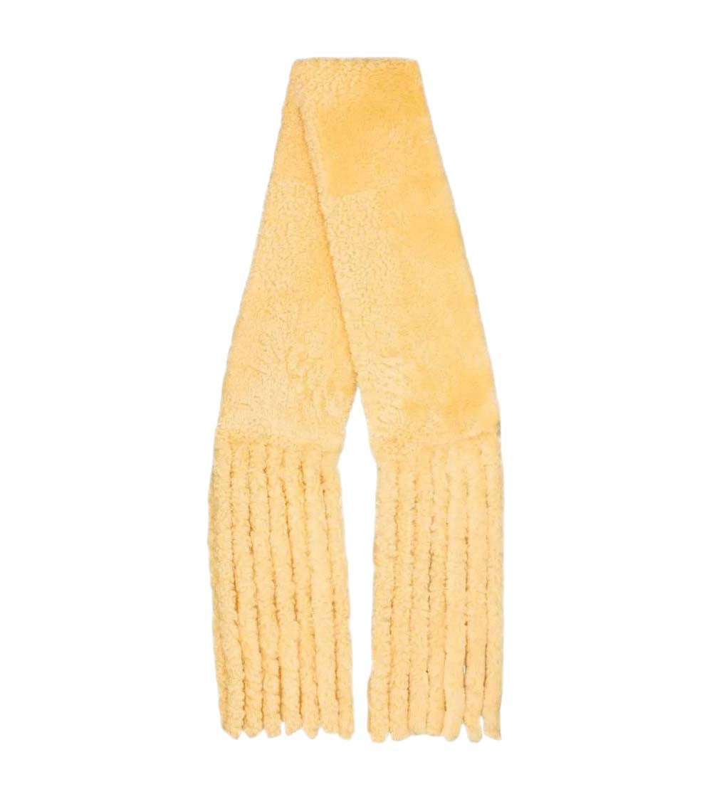 Yellow Fringed Scarf 1