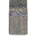 Grey Metallic Chevron Scarf 1
