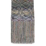 Grey Metallic Chevron Scarf 1