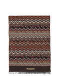 Brown Chevron Pattern Scarf 1