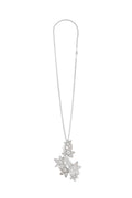 Silver Flower Charm Necklace 1