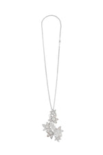 Silver Flower Charm Necklace 1