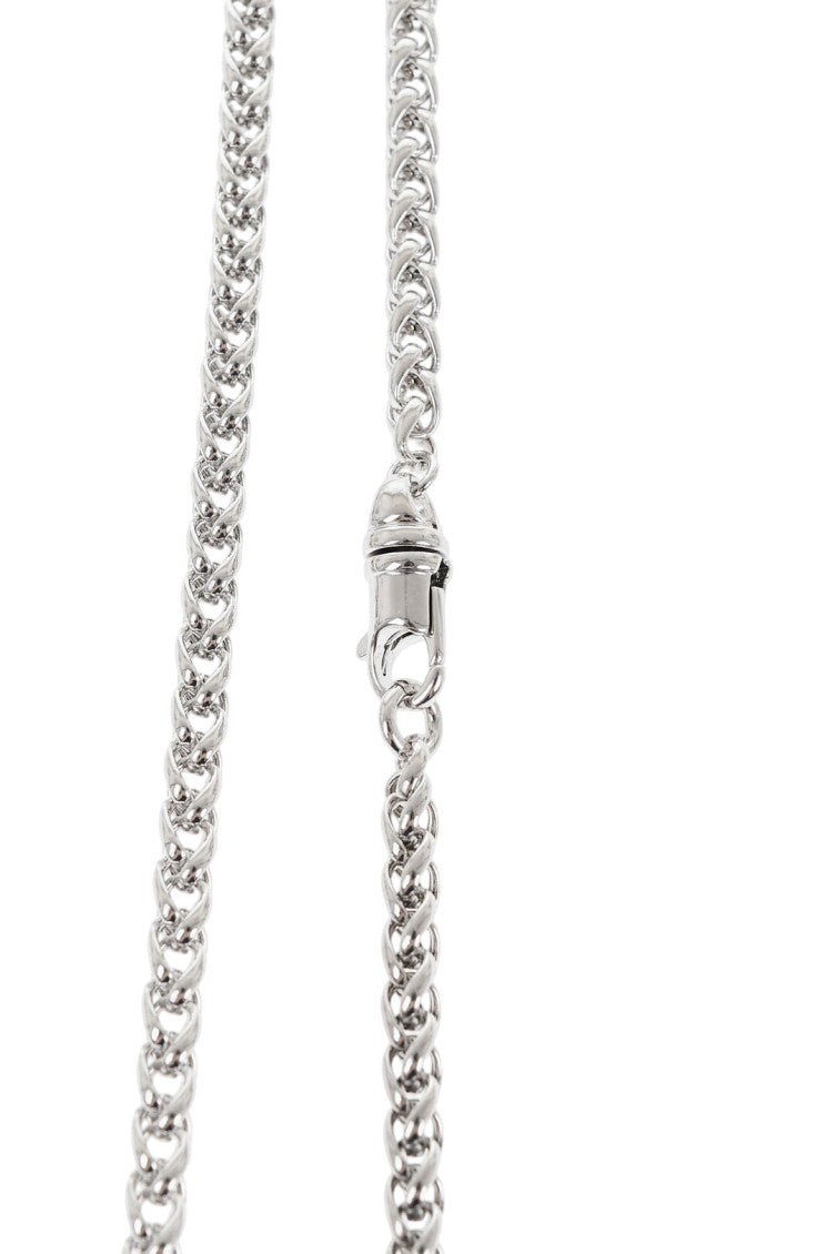 Silver Flower Charm Necklace 3