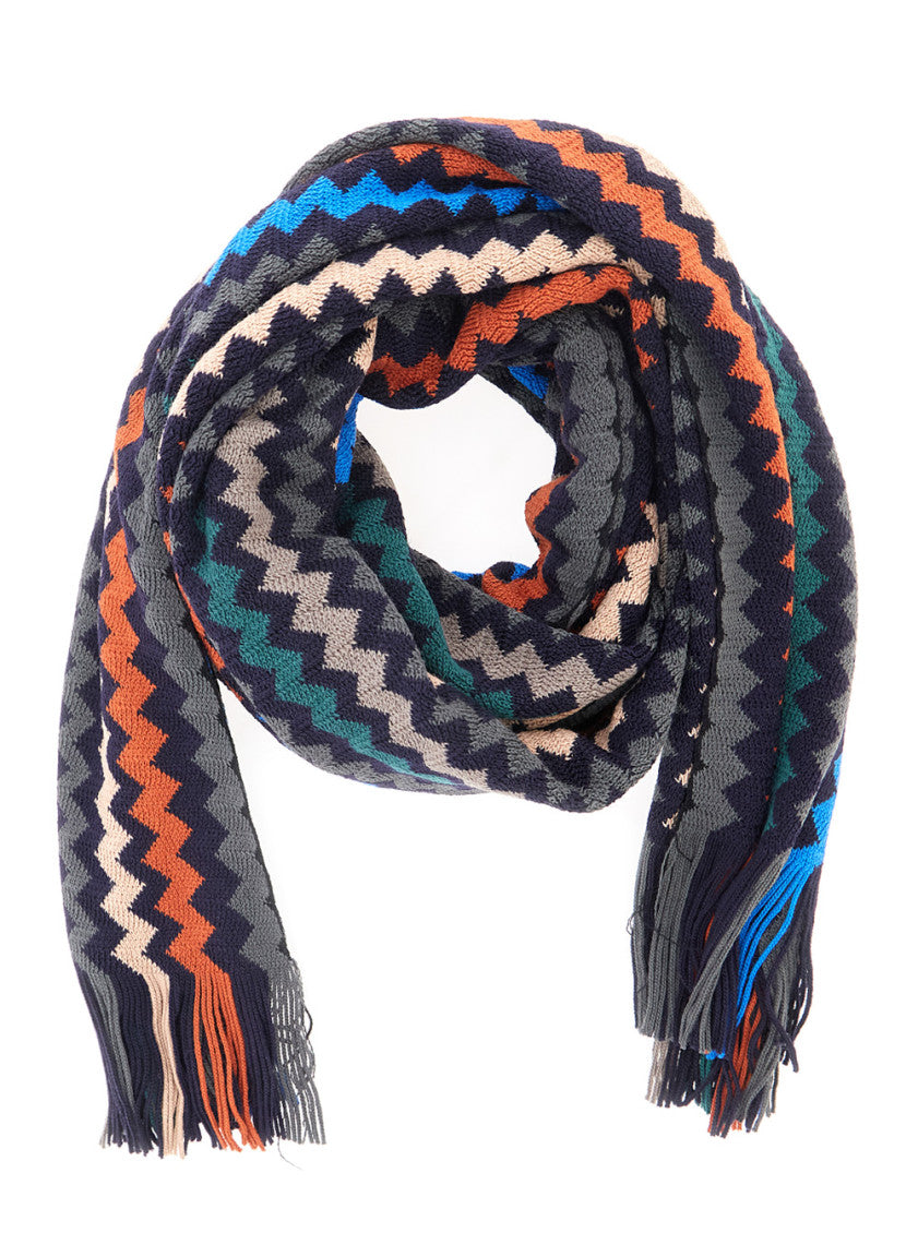 Multicolor Chevron Pattern Scarf 2