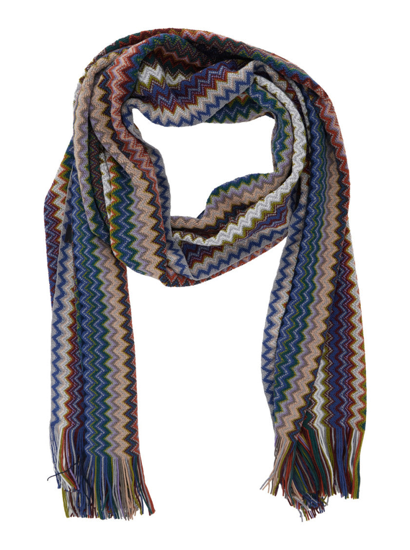 Multicolor Zig Zag Chevron Scarf 2