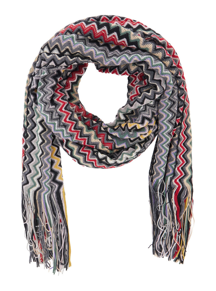 Multicolor Chevron Pattern  Scarf 2