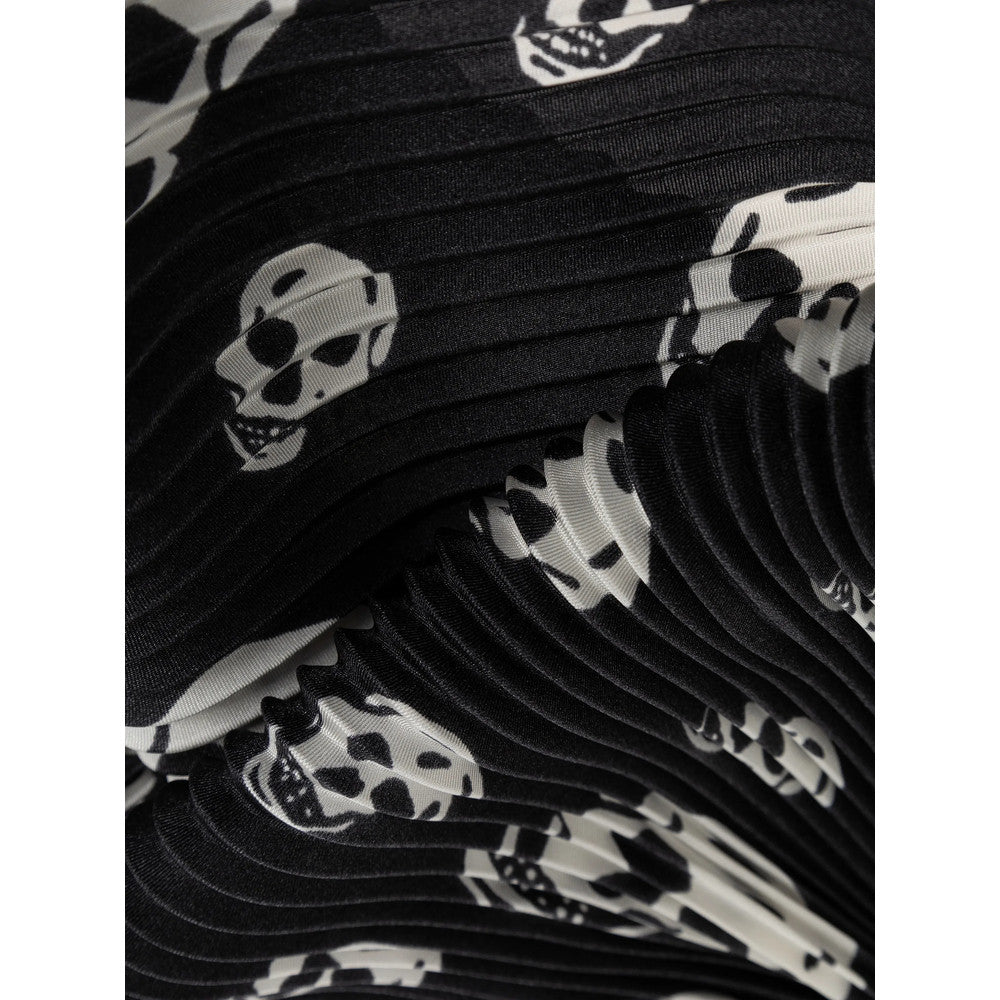Black Skull Print Scarf 2