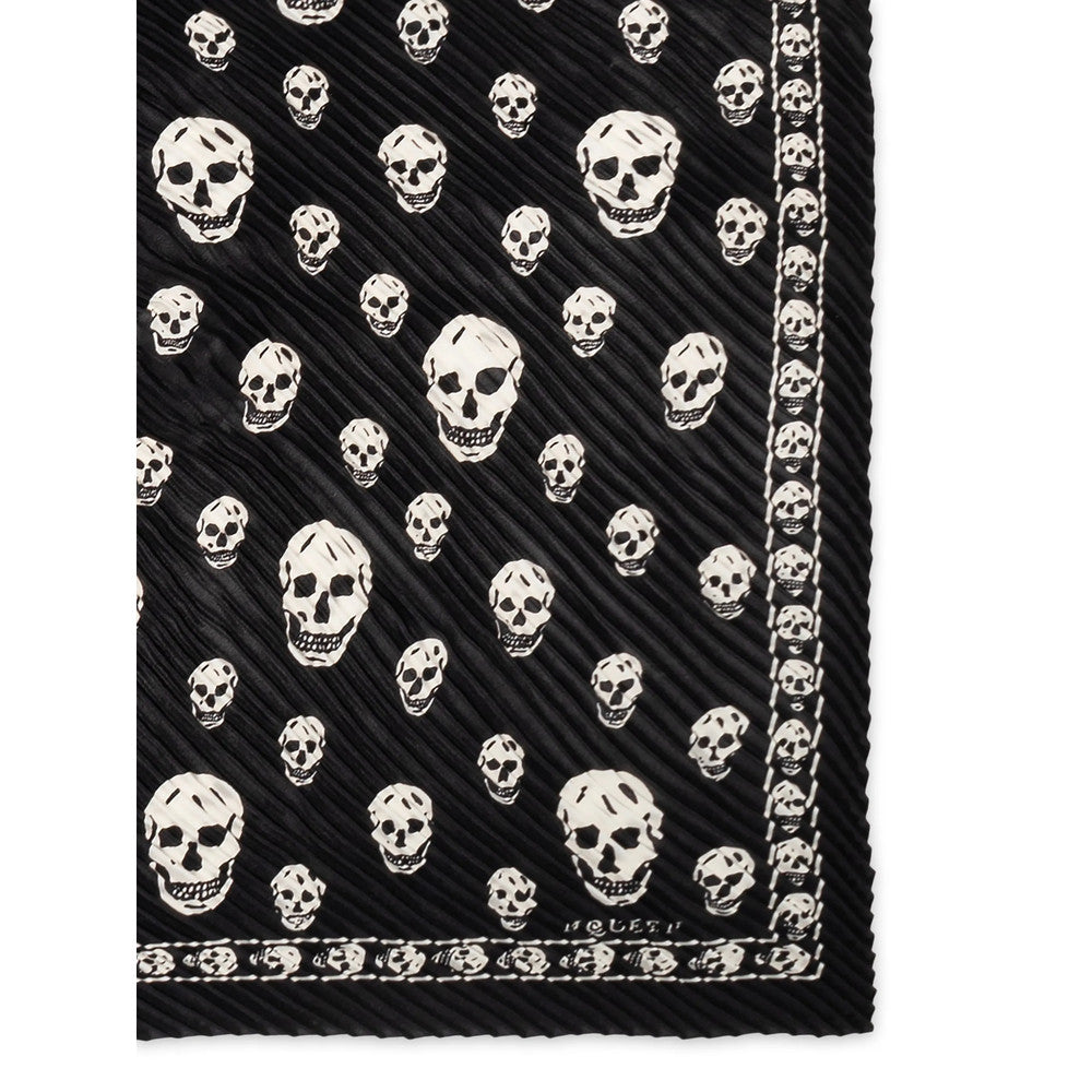 Black Skull Print Scarf 4