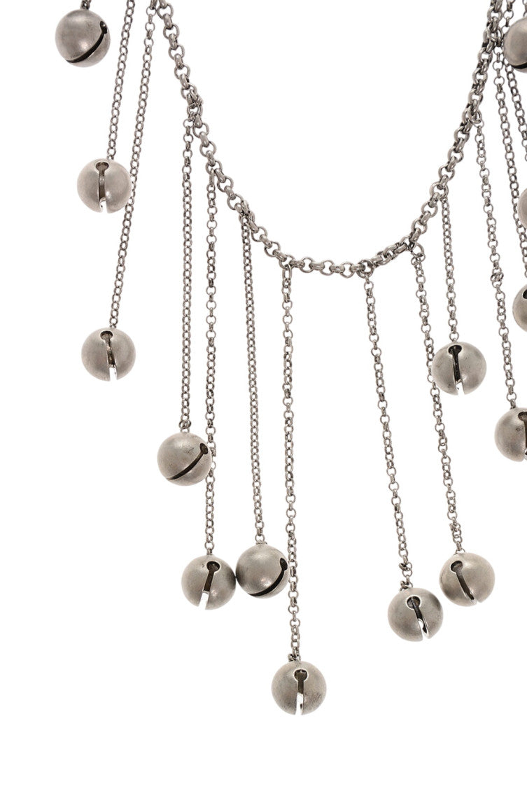 Silver Bell Charms Necklace 2