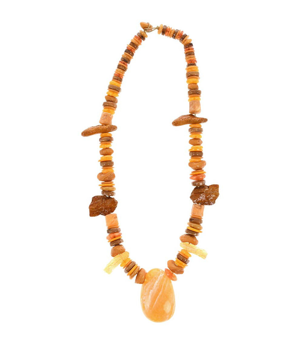 Multicolor Maxi Stone Pendant Necklace 1