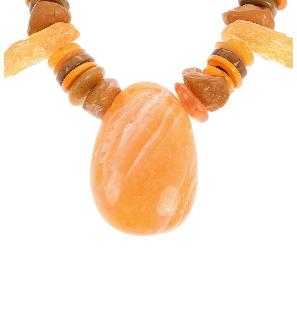Multicolor Maxi Stone Pendant Necklace 2