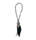 Green Tassel Necklace 1