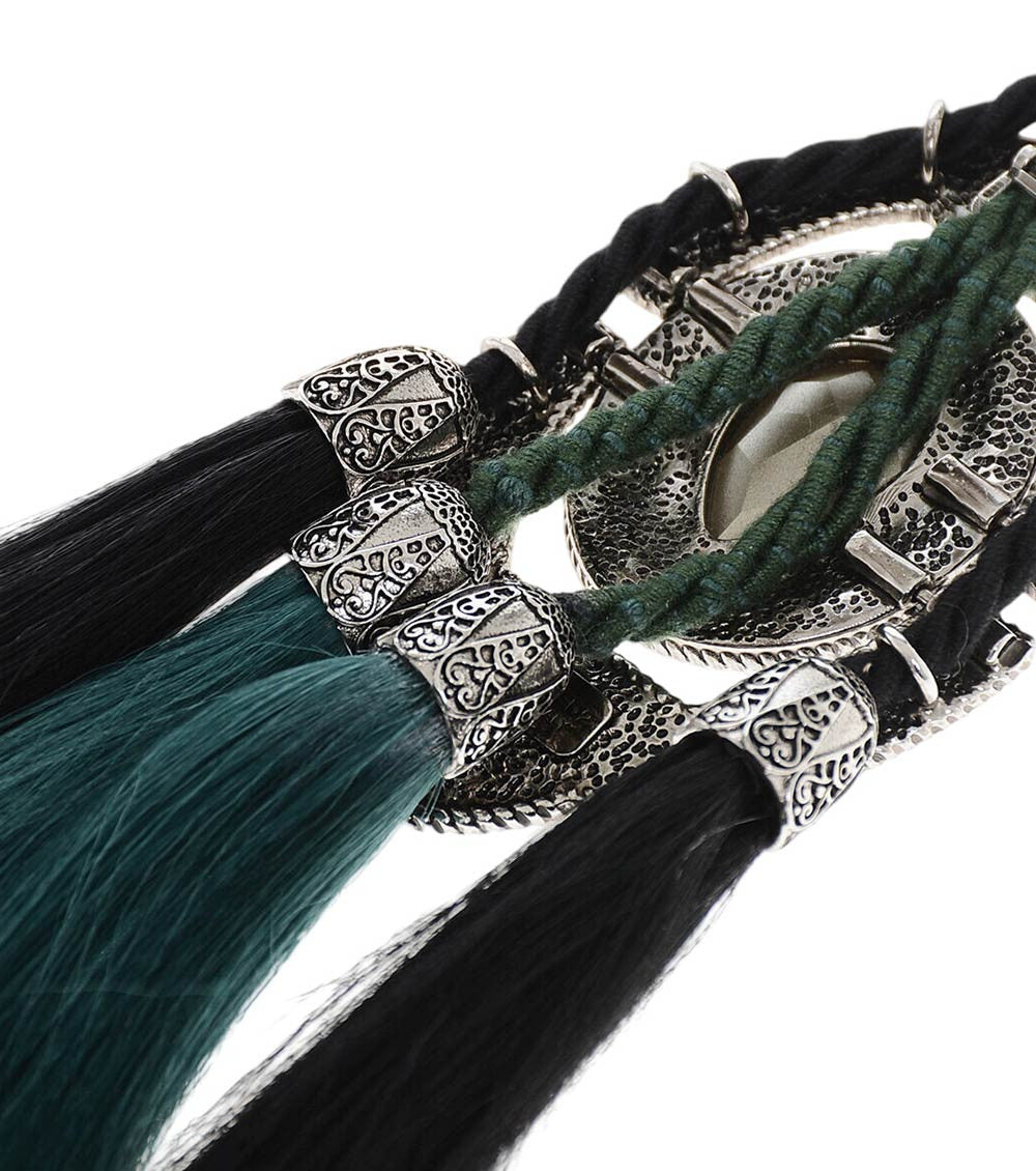 Green Tassel Necklace 3