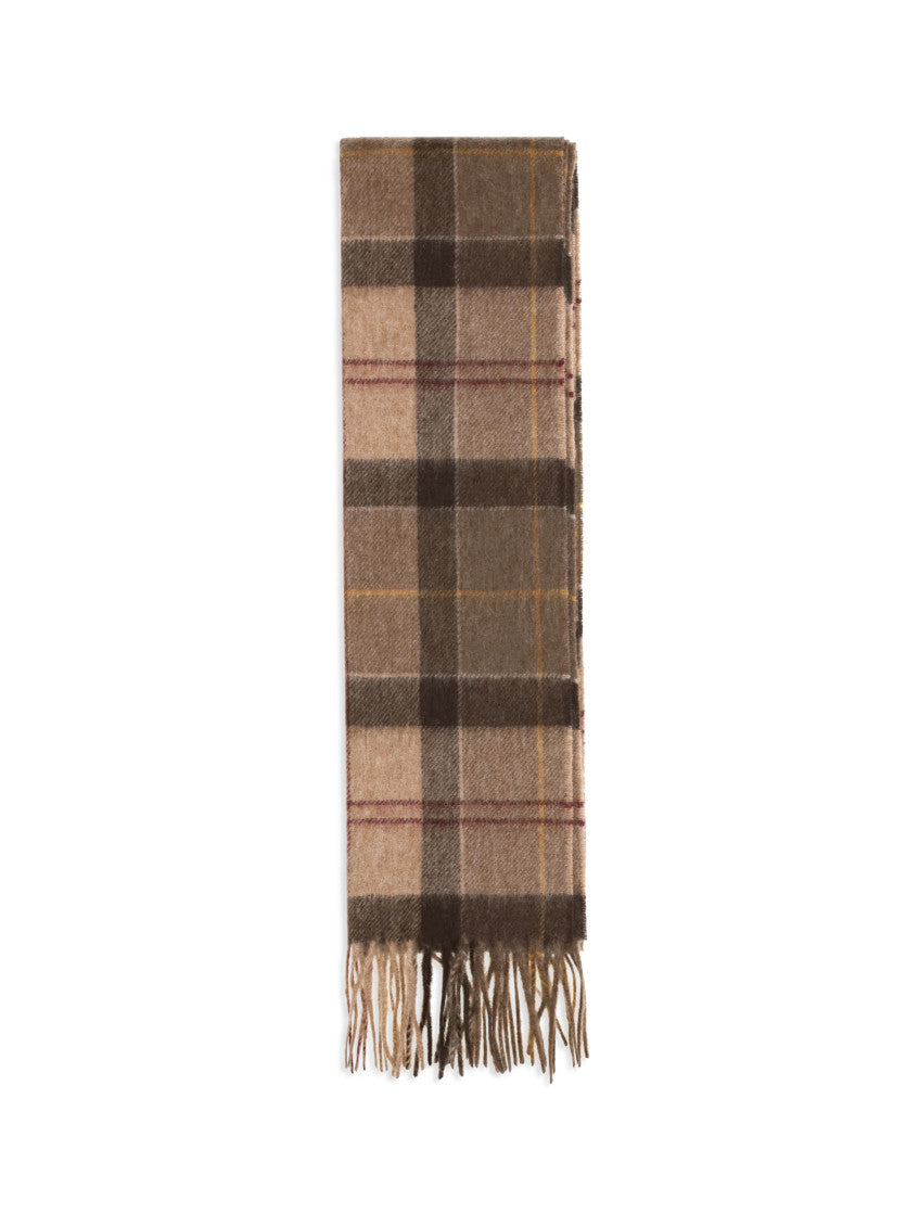 Brown Tartan Plaid Scarf 1