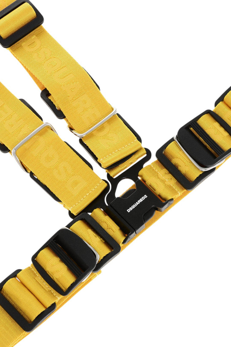 Yellow Logo Harness Belt 3